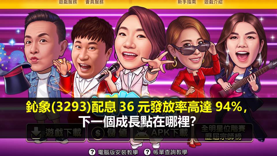 鈊象(3293)配息 36 元發放率高達 94%，下一個成長點在哪裡？