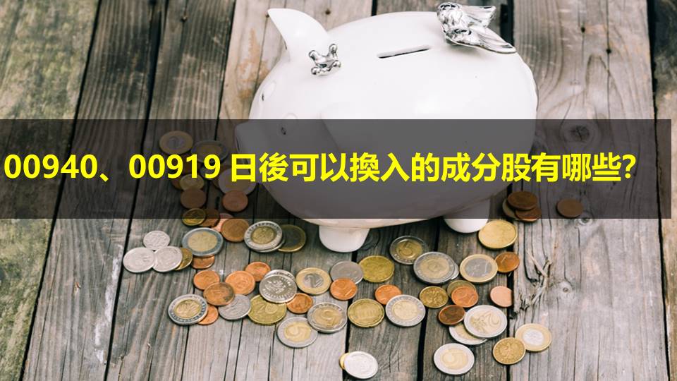 00940、00919 日後可以換入的成分股有哪些？