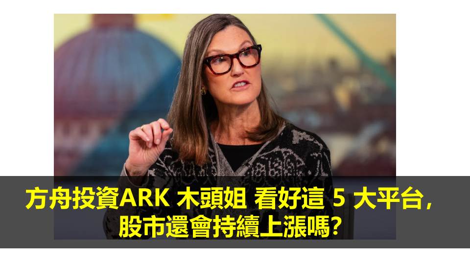 方舟投資ARK 木頭姐 看好這 5 大平台，股市還會持續上漲嗎？