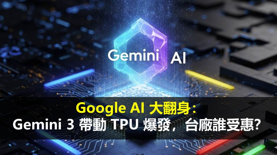 Google AI 大翻身：Gemini 3 帶動 TPU 爆發，台廠誰受惠？